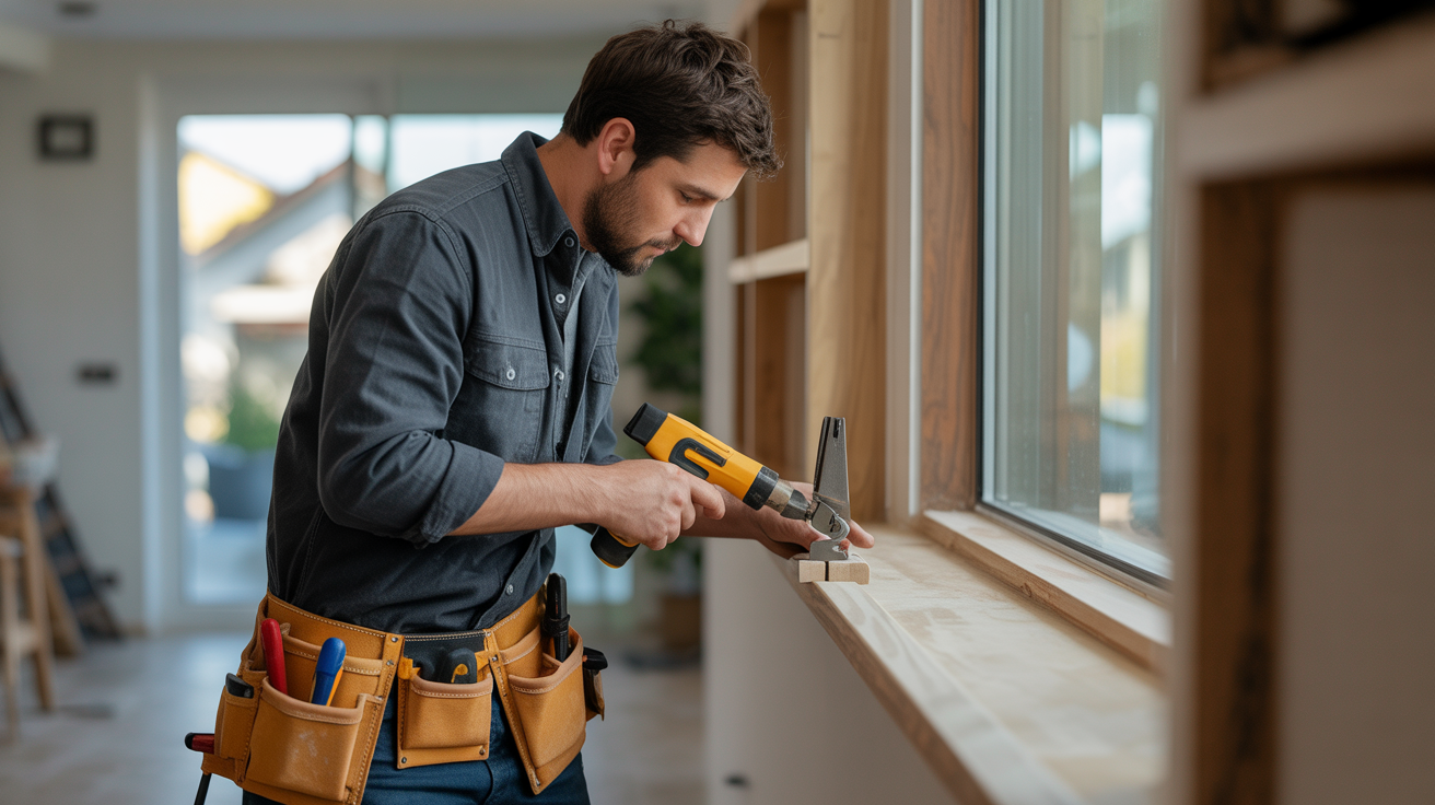 Contractor completing a home renovation project in Orangeville, Ontario